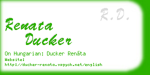 renata ducker business card